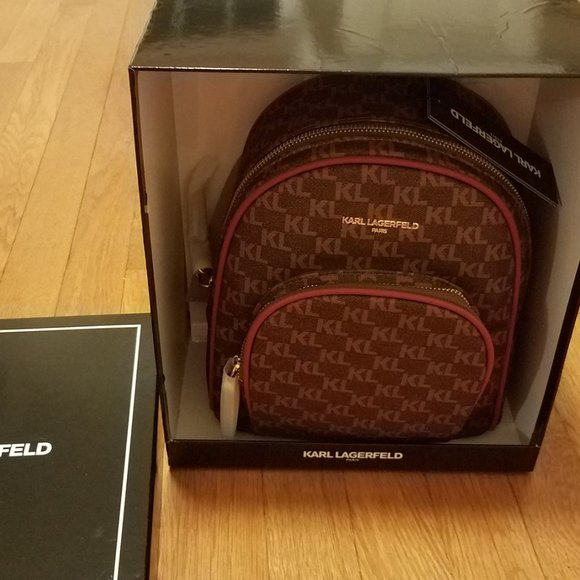 Karl Lagerfeld Paris Cara Logo Women\'s Backpack in the Box